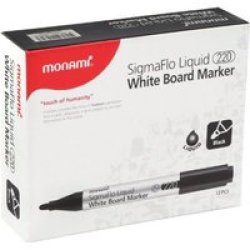 Sigmaflo Whiteboard Markers Black Box Of 12