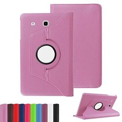Tab E 8.0 Case Samsung Galaxy Tab E 8.0 Cases Cover -landfox 360 Rotating Case Cover For Samsung Galaxy Tab E 8.0 T377V Pink