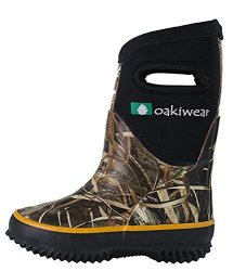 Oakiwear Children's Neoprene Rain Boots Snow Boots Muck Rain Boots Max 5 Camo 10T