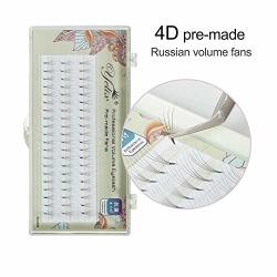 3D Russian Volume Eyelash Extensions Clustered Lash Pre-made Fans Individual Mink Eyelash C Curl 0.07MM Thickness By Yelix 15MM Length