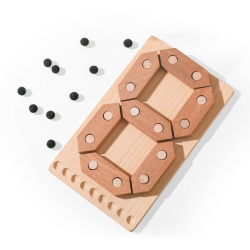 Wooden Number Board Mathematics Game