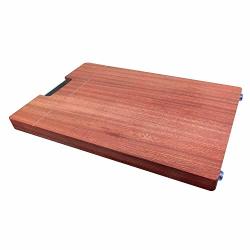 Wooden Vouko&artizan Cutting Board For Kitchen Non-splicing Natural Sapele Solid Wood Chopping Board With Non-slip Mats And Metal Handle For Meat Vegetables Fruits Cheese