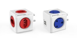 Allocacoc Powercube Red Type M + 5N & Powercube USB Blue Type Mm - Bundle