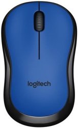 Logitech M220 Silent Optical Mouse - Blue 1 X Aa Battrey 2D Optical Scroll Wheel 10 Meters Wireless Range Retail Box 1 Year Limited Warranty.