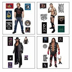 Myesha Toys Wwe Small Size Cut Out Stickers Dean Ambrose Randy Orton Undertaker Phenomenal A J Stykes Stickers Pack Of 4 Sticker Sheet Total 27 Stickers
