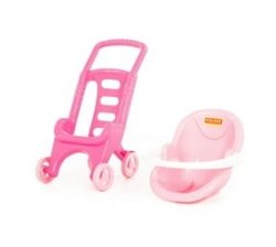 Doll Pram With Removable Bassinet