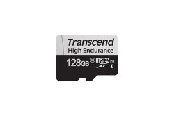 Transcend 350S 128GB High Endurance Microsd Uhs-i Class 10 Memory Card With Adapter TS128GUSD350V