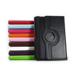 360 Degree Rotating Pu Leather Case Cover For Samsung T520