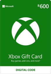 Microsoft Xbox Gift Card 600 Zar Esd Za
