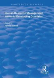 Human Resource Management Issues In Developing Countries Paperback