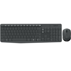 Logitech Wireless Keyboard And Mouse - Mk235. 2.4ghz Wireless10-metre Range Spill Resistant Usb Nano-receiver 12 Function Intergrated Hot Keys Kb 36 Months And M