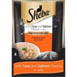 Wet Cat Food With Tuna & Salmon In Jelly 70G