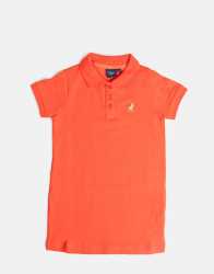 Polo Dakota Golfer Dress Sunset - 13-14 Orange