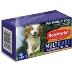 Bob Martin Multicare Condition Tablets For Medium Dogs 4-14KG 100 Tablets
