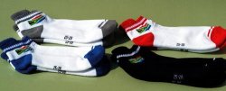 Six Pair Sport Socks Lip.sneaker From Color Choice Sa Logo. Size 25-28