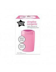 Tommee Tippee Simplee Sangenic Tub Nappy Disposal Bin in Pink
