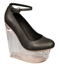 Jeffrey Campbell Hello Kitty Mary Jane Platforms in Icy Black