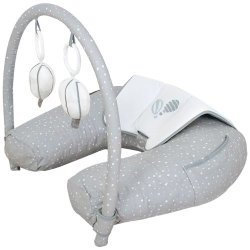 Babyhood Nursing Pillow With Toy Bar Drops