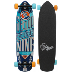 Sector 9 Carbon Flight Skateboard Complete Blue 9.25 X 36in