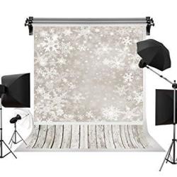 Kate 5X7FT 1.5X2.2M Holiday Christmas Backdrops Photography Frozen Snow Wood Floor Background Children Photo Studio Backdrop