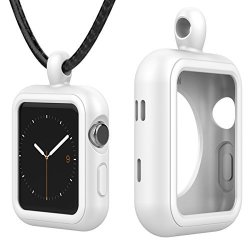 Lwsengme Compatible With Apple Watch Pendent Case With Necklace Clip Replacement Accessories Compatible With Apple Iwatch Series 4 3 2 1 NIKE+ 38 40MM 42 44MM