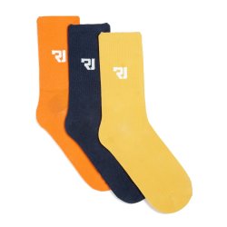 Relay Jeans Rj 3 Pk Shaft Socks Mustard
