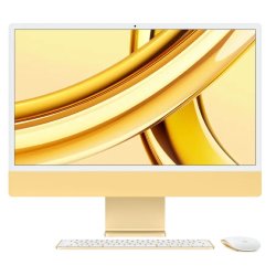 Build 2023 Apple IMac 24-INCH M3 8-CORE Cpu 10-CORE Gpu 4.5K Retina 16GB Unified RAM 256GB - New 1 Year Apple Warranty - Yellow