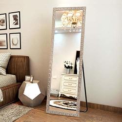 Ogcau Fashion Full Length Mirror Floor, Long Mirror For Bedroom With Stand