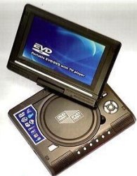 Portable DVD Player 9.8" With Tv Player Card Reader USB Game With Remote
