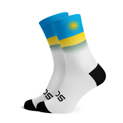 Rwanda Flag Socks - Small Black