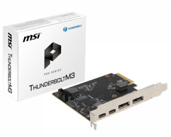 MSI Thunderbolt M3 Pcie 3.0 X4 Thunderbolt 3 Expansion Card