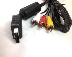 New Audio Video Av Cable To 3 Rca For Sony Playstation Ps PS2 PS3