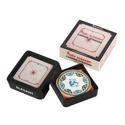 Precise Carrom Striker Tournament Grade Board Accessory Genuine Ivory Ball Acrylic Striker Quality Approved & Recognised In Carrom Federation Of India International Carrom Federation Elegant S05