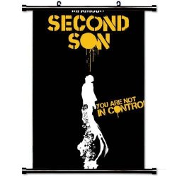 Minigao Wall Scroll Poster With Infamous Second Son Sucker Punch Productions Sony Computer Entertainment Home Decor Wall Posters Fabric Painting 32 X 48 Inch