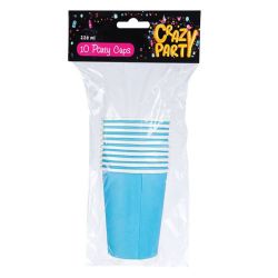 Party Cups - 10 Piece - Light Blue - 220ML - 6 Pack