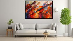 Canvas Wall Art - Symphony Of Strings Abstract - A0683
