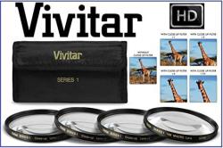 4PC Lens Kit HD Close-up Macro Lens Set +1 +2 +4 +10 For Canon Vixia HV40