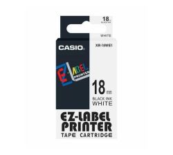 Casio 18MM Black On White Tape
