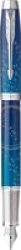 Im Se Submerge Fountain Pen - Medium Nib Blue Ink Blue Gradient With Chrome Trim