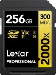 Lexar 256B Professional Gold Series 2000X Uhs-ii Sdhc Memory Card