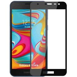 9D Tempered Glass Screen Protector For Samsung A2 Core - Black
