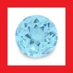 Aquamarine - Bright Blue Round Facet - 0.145cts