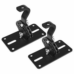 Ottff 1 Pair Universal Satellite Speakers Stand Ceiling Mounting Bracket For Pa Dj Home Surrounding Sound System Adjustable Points Holds Up To 66LBS Extra Strength