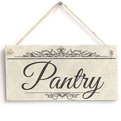 Pantry Custom Wood Signs Design Hanging Gift Decor For Home Coffee House Bar 5 X 10 Inch