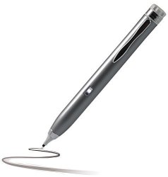 Navitech Grey Fine Point Digital Active Stylus Pen Compatible With Huawei Mediapad T1 10 Huawei Mediapad X2 Huawei Mediapad T1 8.0 Huawei Mediapad X1