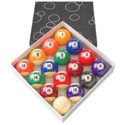 2IN Numbered Pool Ball Set & White Ball