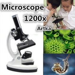 Microscope With Metal Base Specimens At Up To 1200x Actual Size The Best Gift For Kids