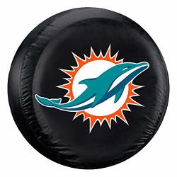 Fremont Die Nfl Miami Dolphins Tire Cover Standard Size 27-29 Diameter
