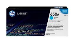 HP 650A Color Laserjet CP5525 Cyan Print Cartridge.