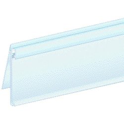 Label Holders For Shelves With Moldings Cleargrip Plastic Extra Duty - 1 1 4"H X 47 7 8"L
